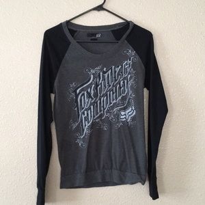 Female fox racing company longsleeved shirt